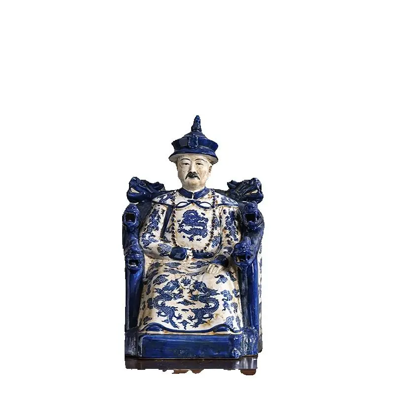 Ceramic Sculptures Of Emperor Qianlong Ornaments