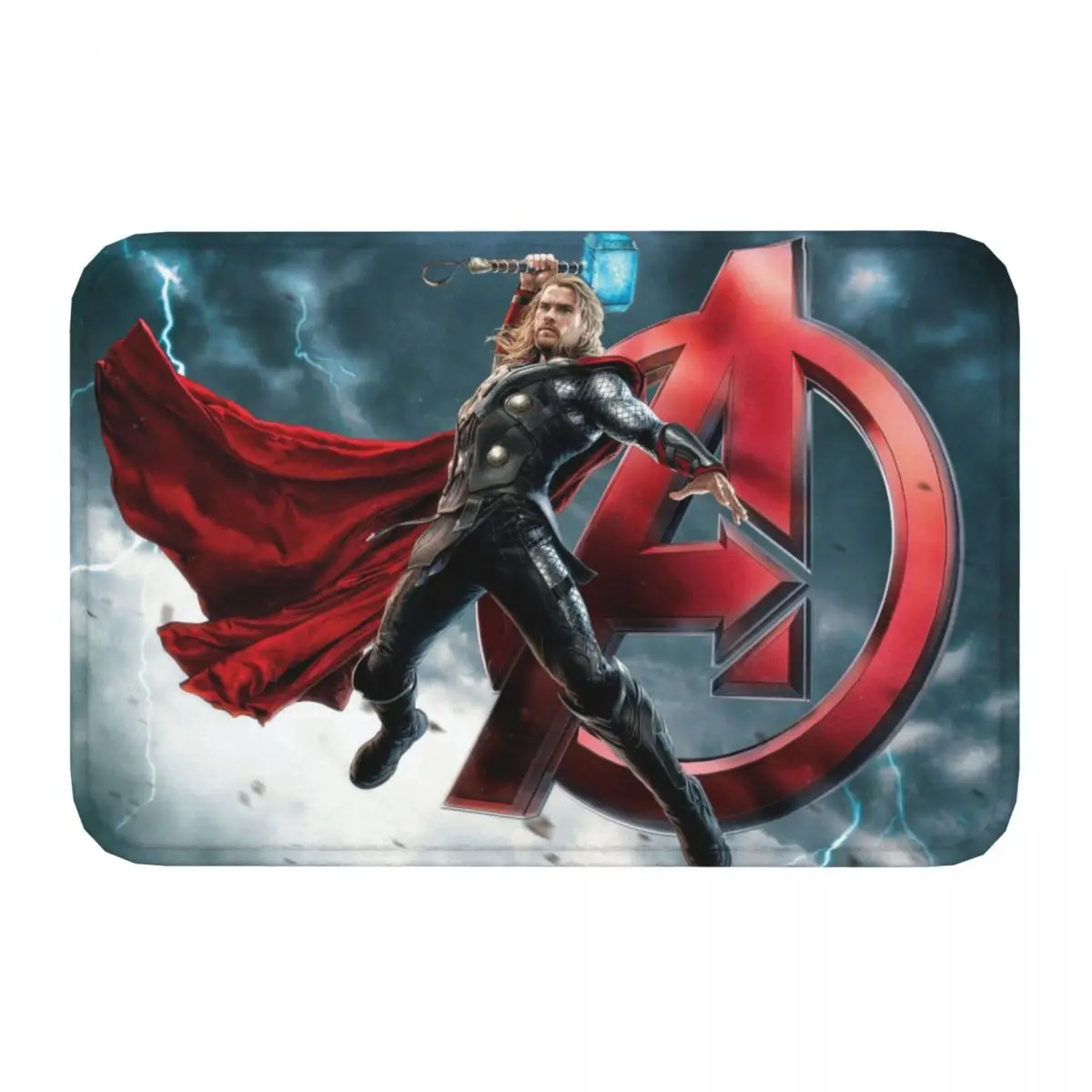 MARVEL Super Hero Bath Non-Slip Carpet Thor Living Room Mat Welcome Doormat Home Decoration Rug