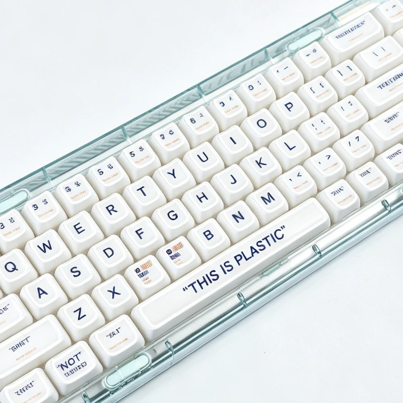Plastic Crystal Theme Keycaps Set Customization PC Material MAO Profile Keyboard Cap for Mechanical Keyboard Accessories Gift