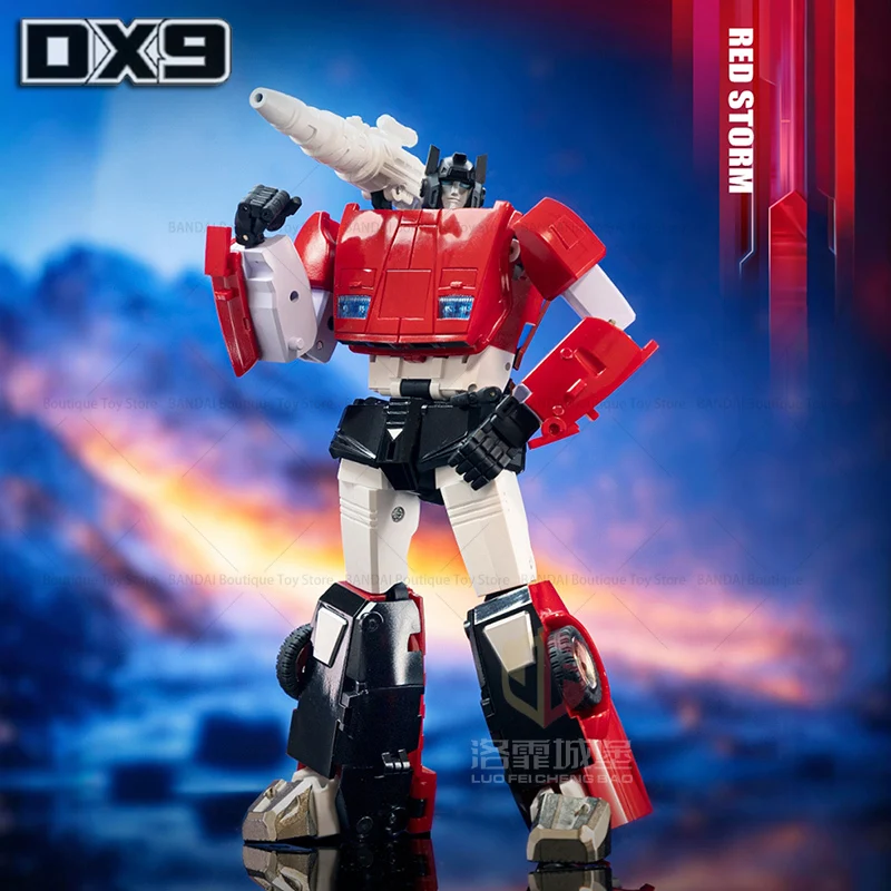 Recently Launched DX9 Toys D21 Sidearm Red Storm Alert G1 Animation Series MP Scale Deformation Toy Model