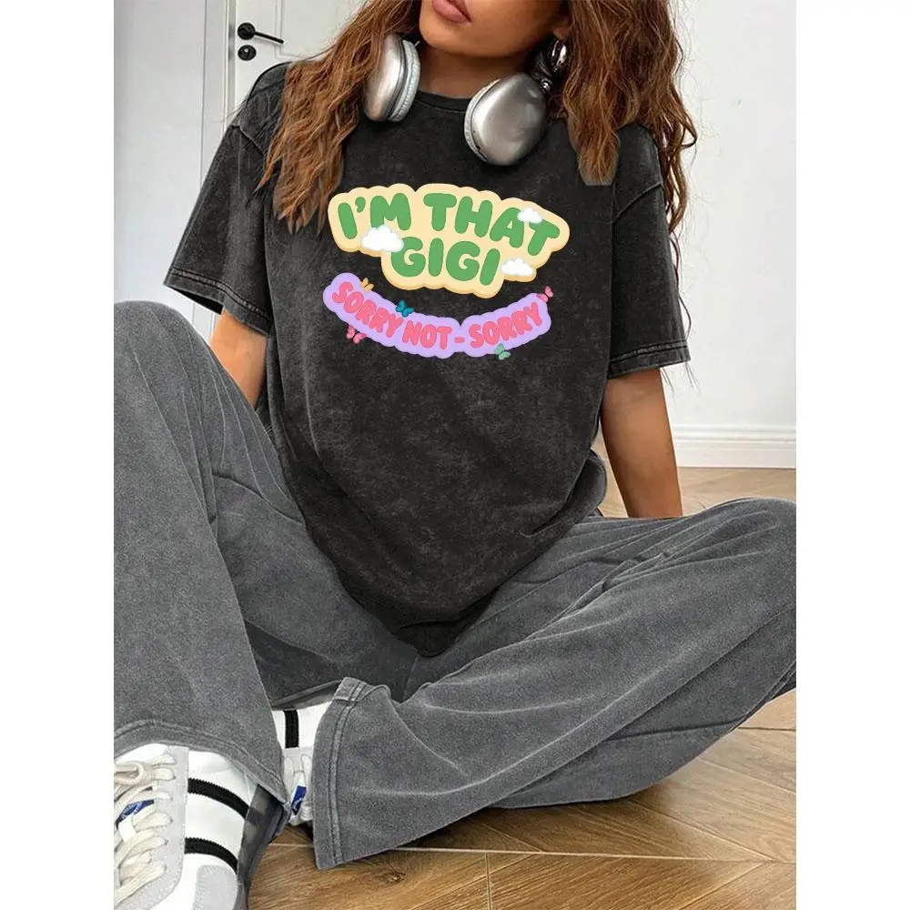 

I'm That Gigi T-shirt, Sorry Not Sorry Tee, Women Men Washed Tee, Funny Grandparent Gift, Gigi Grandma Apparel