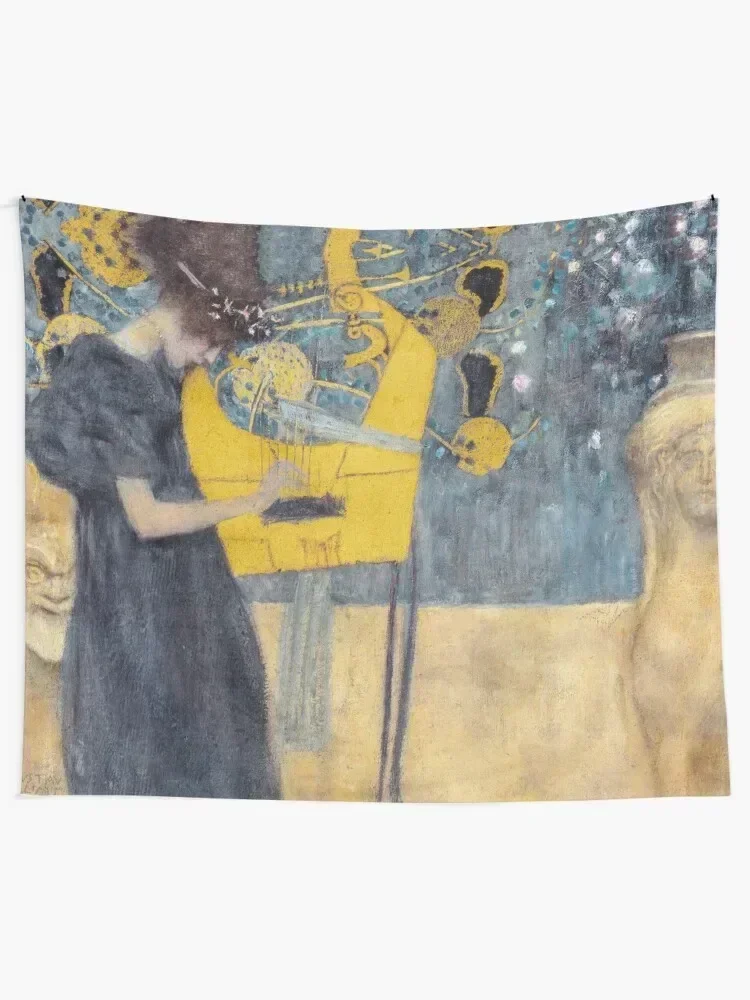 Gustav Klimt - Music Tapestry Aesthetic Room Decoration Things To The Room Tapestry