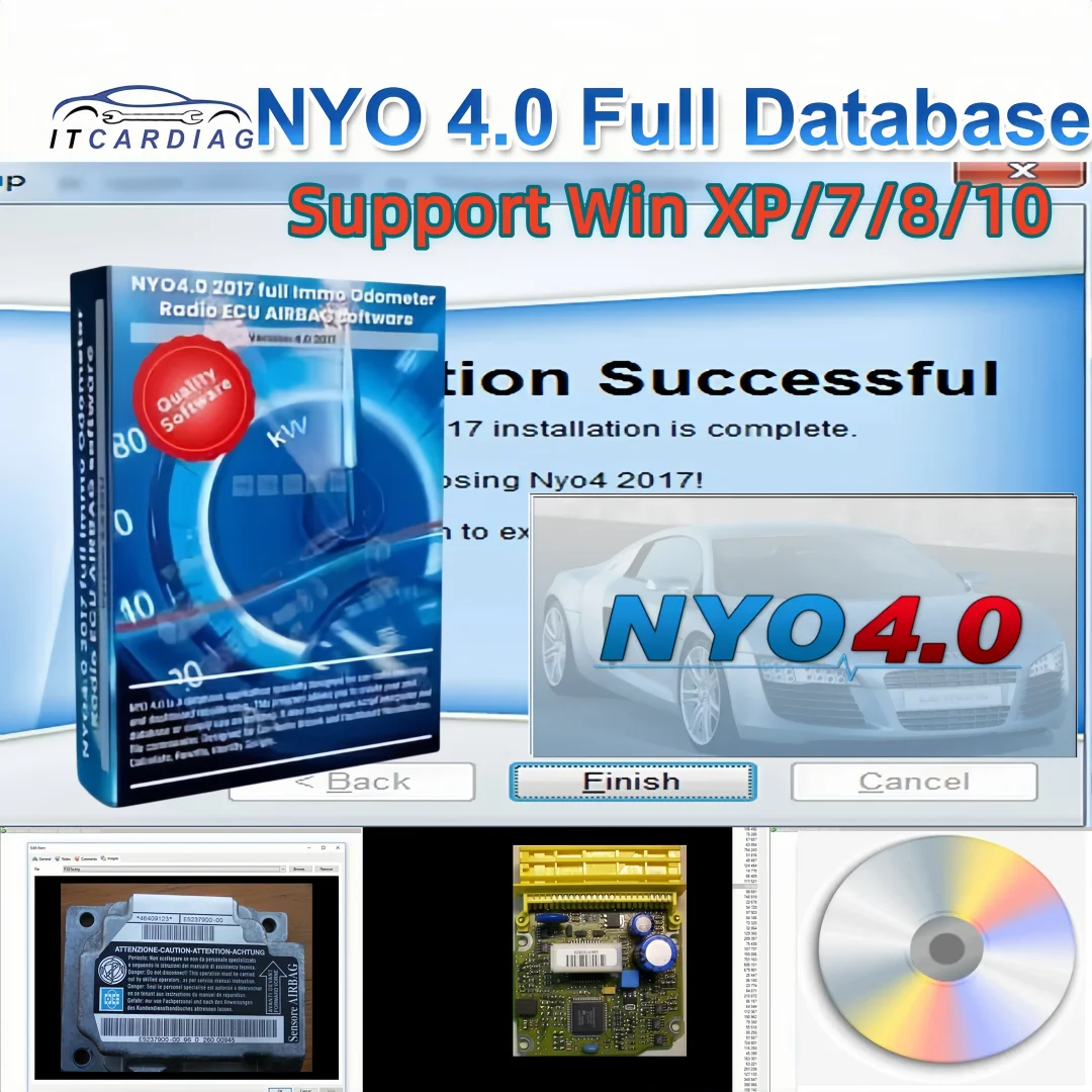 

2017 NYO 4 Full Database Airbag+IMMO+Dashboard+Carradio+Navigation android Auto Data Repair tools CD USB Disk Car Radio carplay