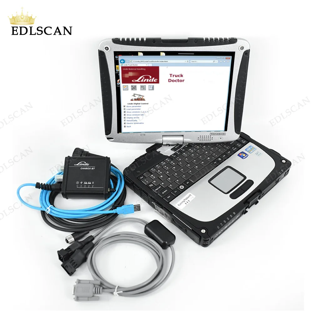 

2024 CF19 laptop toughbook For Linde Canbox BT with Linde Pathfinder V3.4.5 better than Linde Canbox USB Doctor Diagnostic Kit