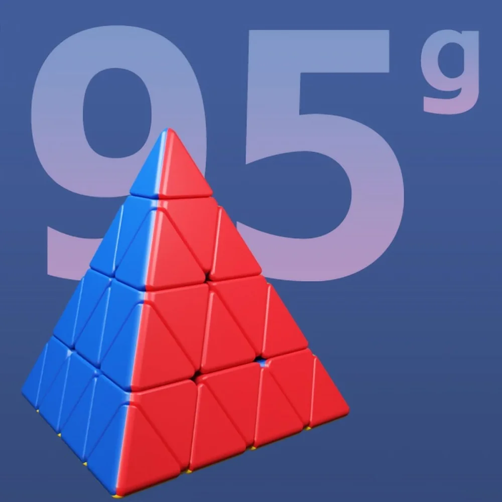 ShengShou 4x4 Pyraminx piramida trójkąta magiczna kostka Puzzle do układania na czas kostka bez naklejki 4 warstwy trójkąta Jinzita kostka