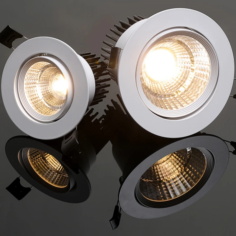 Możliwość przyciemniania oświetlenie Led typu Downlight sufit punktowy 3w 5w 7w 9w 12w 15w 18w AC85-230V oświetlenie wpuszczane oświetlenie