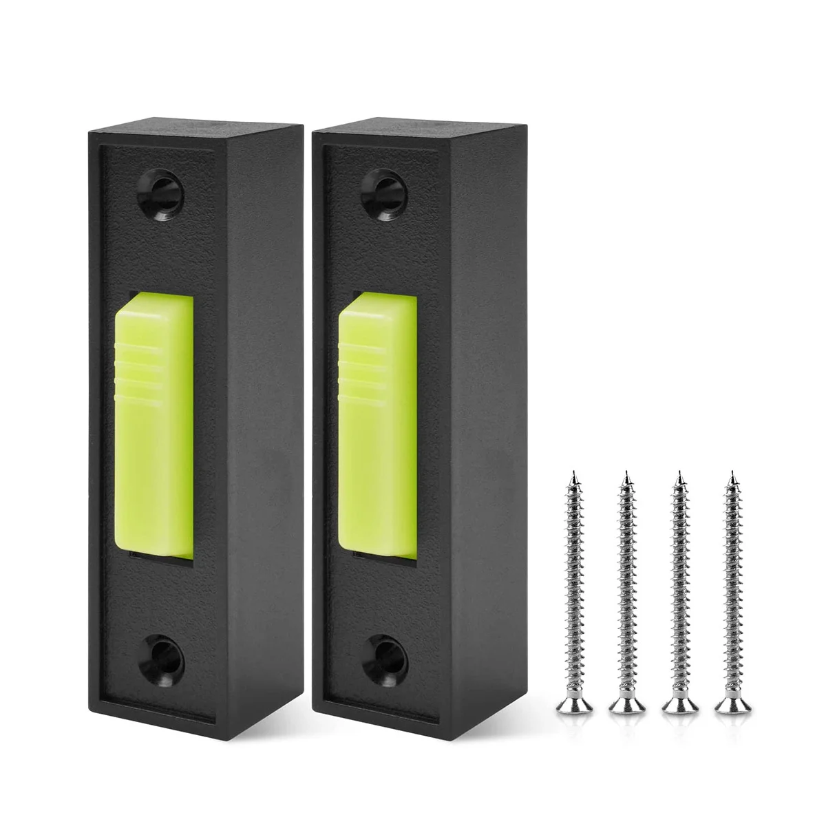 New 2Pcs Universal Garage Door Opener Switch 41A4166 Lighted Wall Mounted Push Button Black Finish with White Center