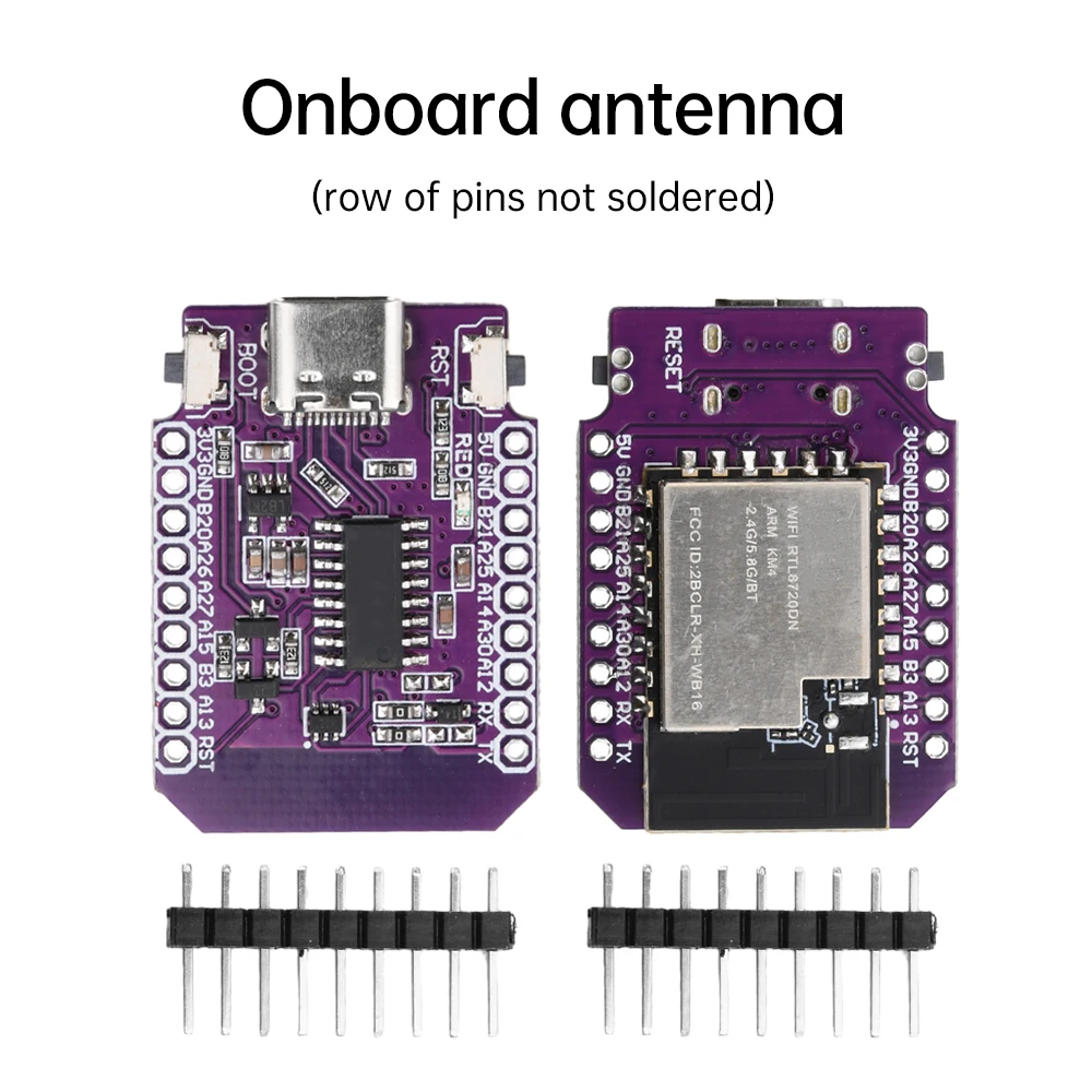 RTL8720DN Dual Band WiFi 5.0 Bluetooth BLE Modul MINI BW16 2,4 GHz CH340 mit WLAN-Entwicklungsboard für Arduino