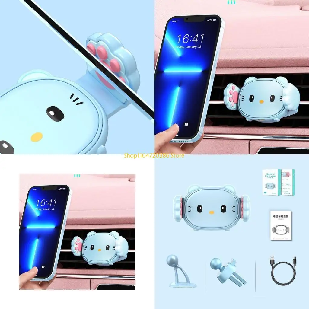 K0EA لطيف حامل هاتف السيارة العالمي لوحة القيادة تنفيس الهواء لحامل الهاتف الذكي