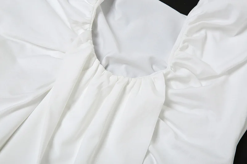 Femmes solide ruban licou dos nu Maxi Robe de soirée Sexy col en v profond sans manches moulante Club longue Robe tenues de vacances