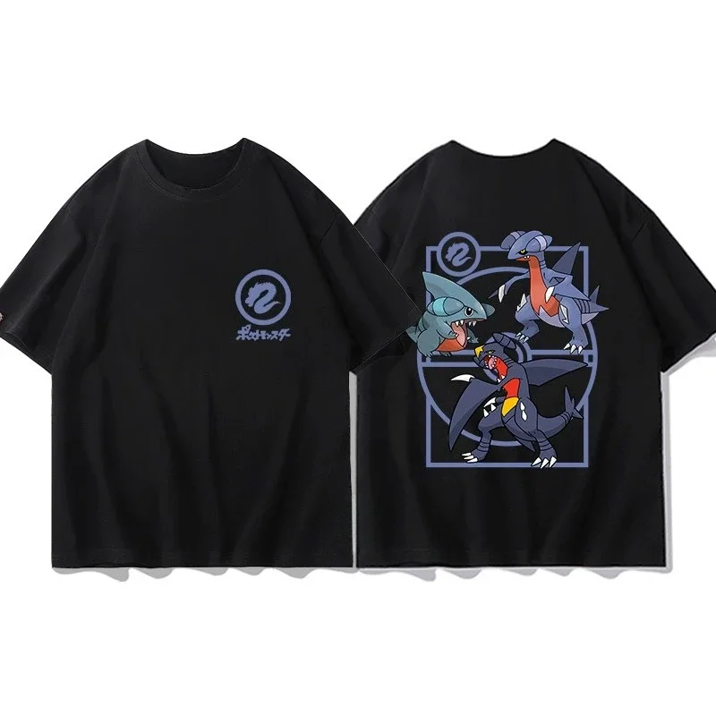 

Potdemiel Pokémon Joint Short-sleeved Men's and Women's Clothes Summer Trend Casual Short-sleeved Popular Half-sleeved T-shirt