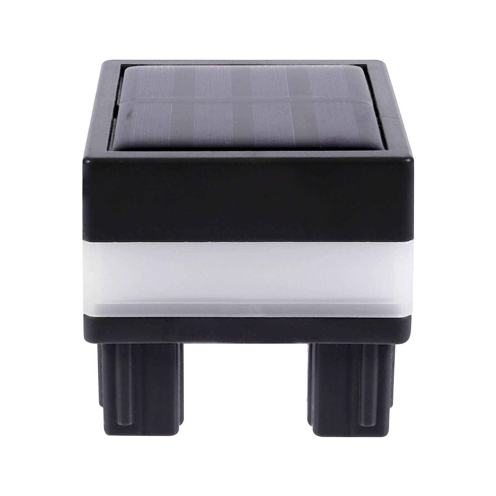 

Solar Post Lamp Square Pillar Light with Energy Design Coulmn Outdoor Garden Lights Fence Lighting Plastic