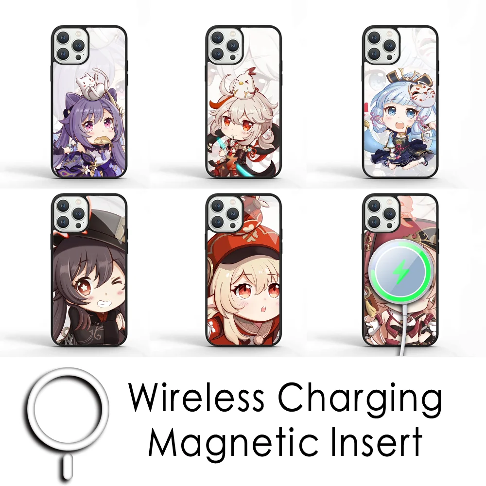 

Genshin Impact Phone Case For IPhone 16 15 Pro Max Case 14 Plus 13 12 11 Magesafe Magnetic Wireless Charge Cover