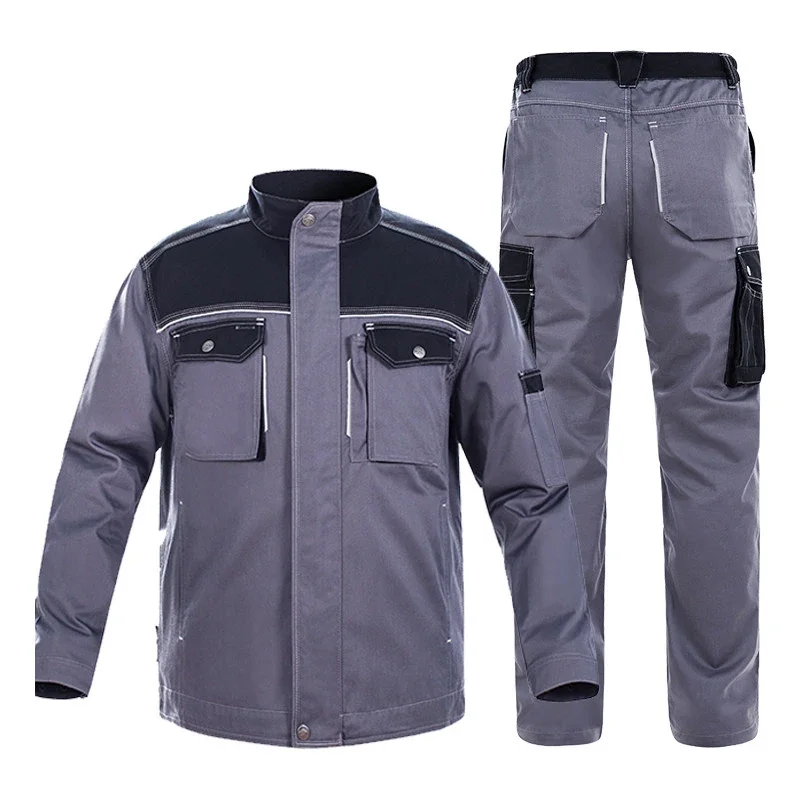 Work Clothing Men Hi Vis Workwear Car Workshop Air Conditioner Electricity Installation Mechanical Repairman Uniforms