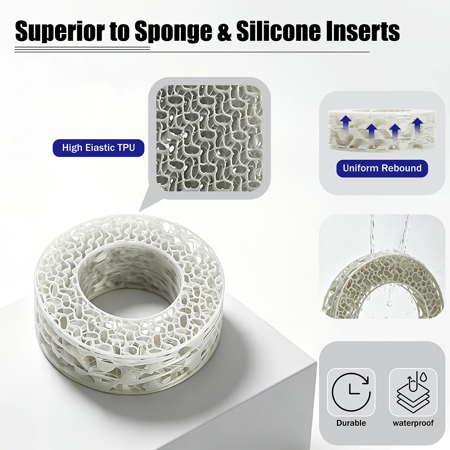 1.3インチ3DプリントTPU RCタイヤインサートフォーム - Tire Insert Foam のレビューと価格