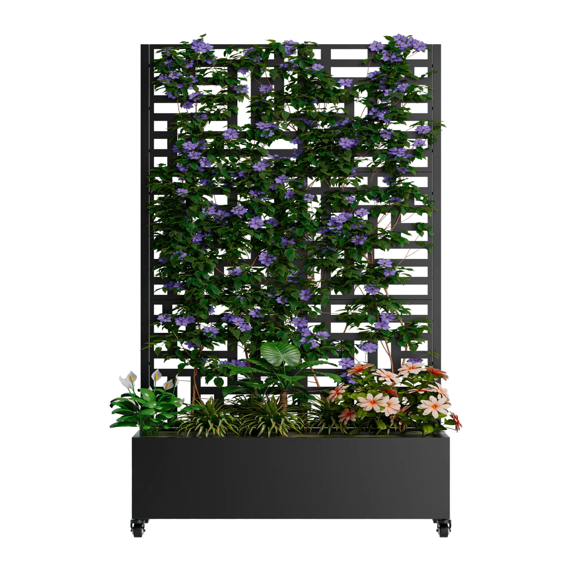 Metal Planter Box with Trellis,  73