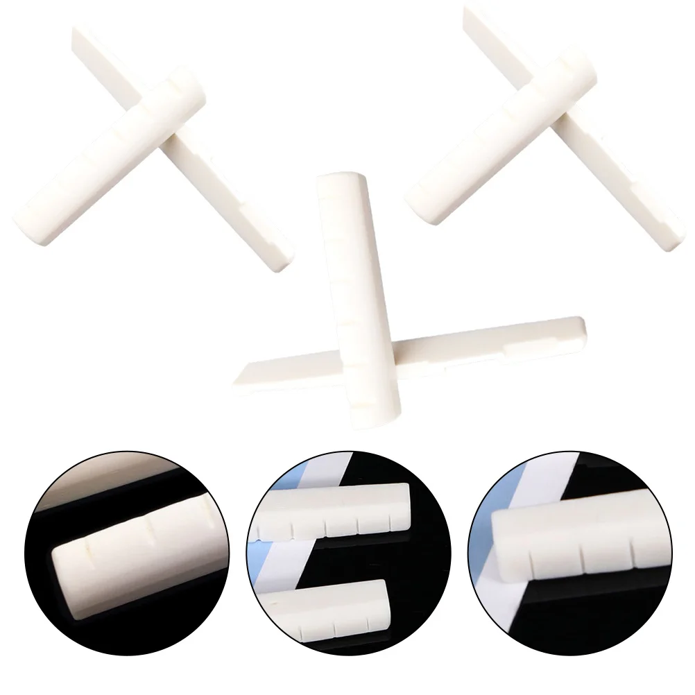 

6 Pcs Beef Bone Nut Guitar Acoustic Bridge Saddle Accessories Saddles Adjustable