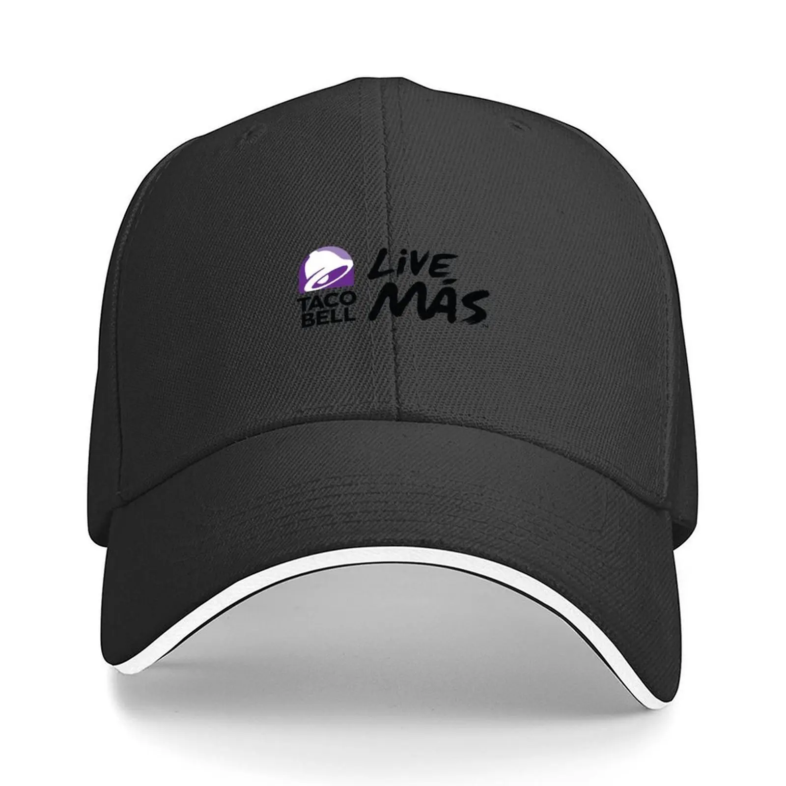 

taco bell live mas Baseball Cap Big Size Hat Brand Man cap black Golf Hats For Women Men's