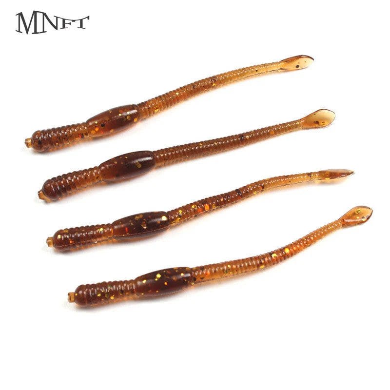 Mnft 50pcs Weich plastik künstliche Köder Angeln 8cm 1,2g Regenwurm Köder Tackle Bionic Maden Insekten köder