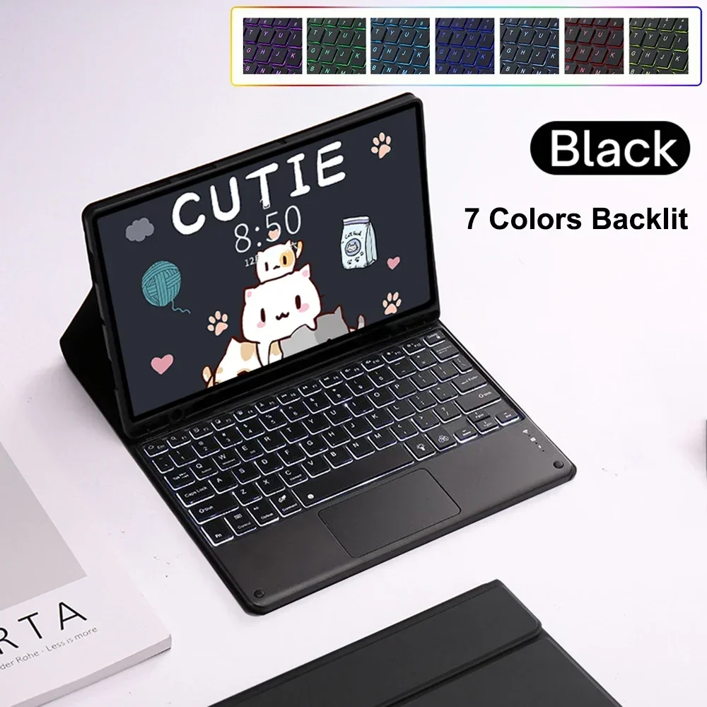 

Keyboard Case For Samsung Galaxy Tab S10 Fe+ SM-X620 SM-X626b 13.1 Inch 2025 Tablets Keyboard Cover Funda