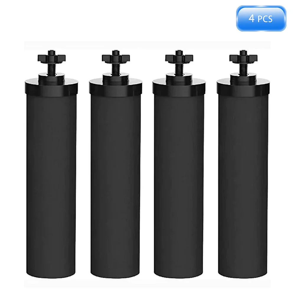 Filtro de carbón activado BB9-2, Compatible con sistema de filtrado de agua por gravedad Berkey negro