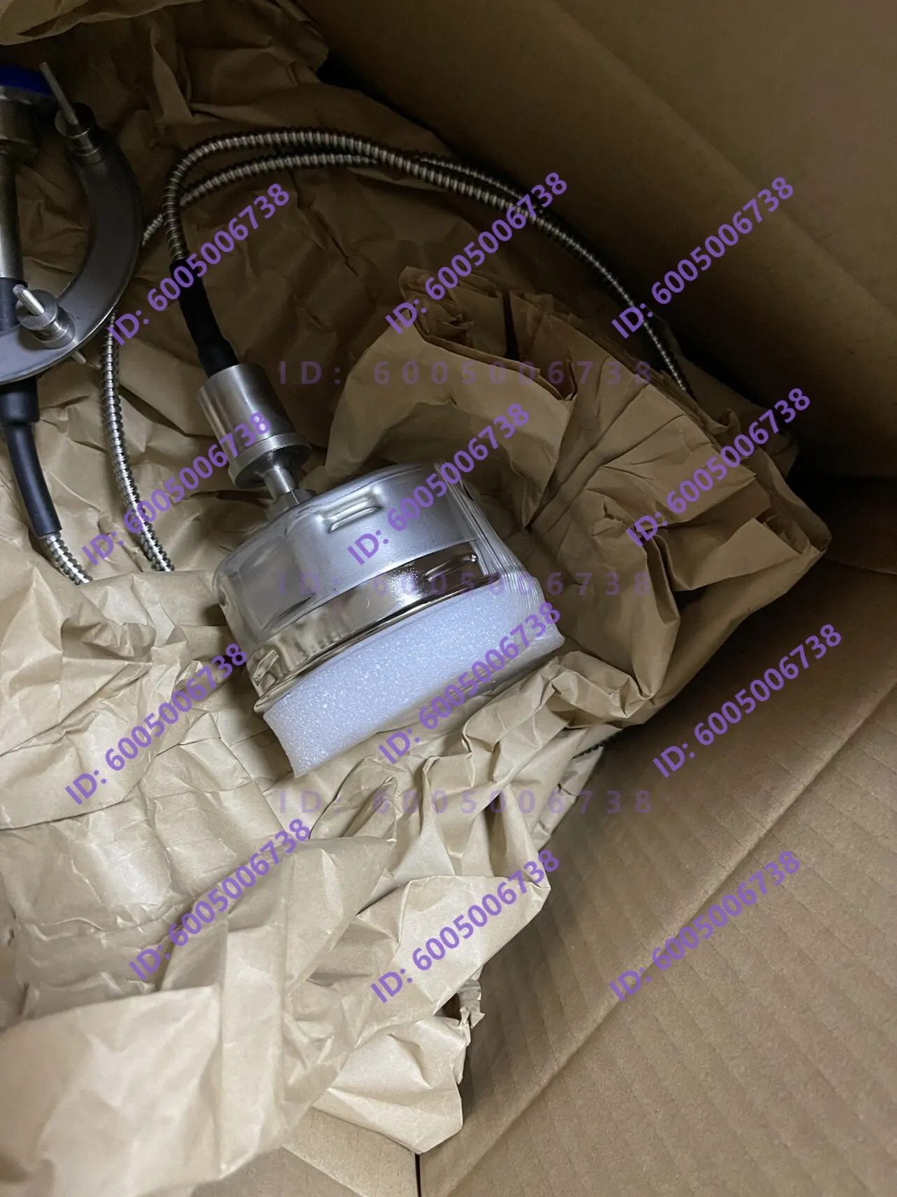 Steam sterilizer inner chamber diaphragm pressure gauge, hose length 500.850.1050.1650.