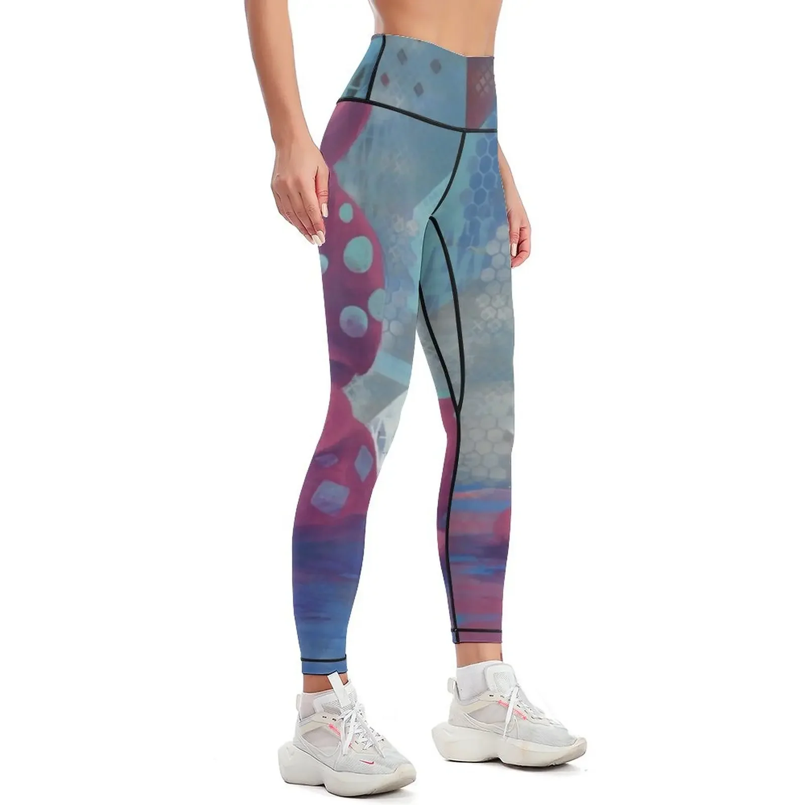 Growth Spots Leggings Golf wear gym clothing fitness set gym sports tennis for Womens Leggings