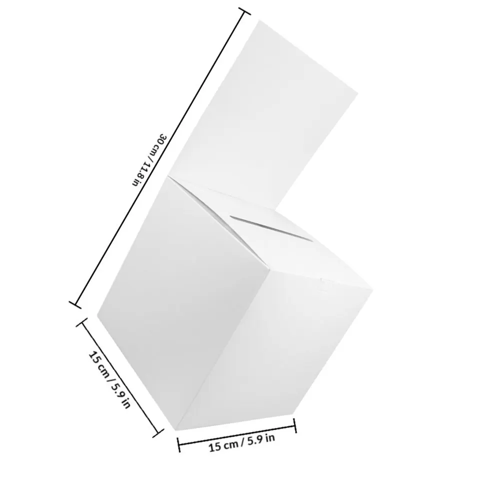8Pcs Premium Paper Lottery Container Multi-Purpose Raffle Box for Office Meeting Event Party Donation Storage Safe Compact