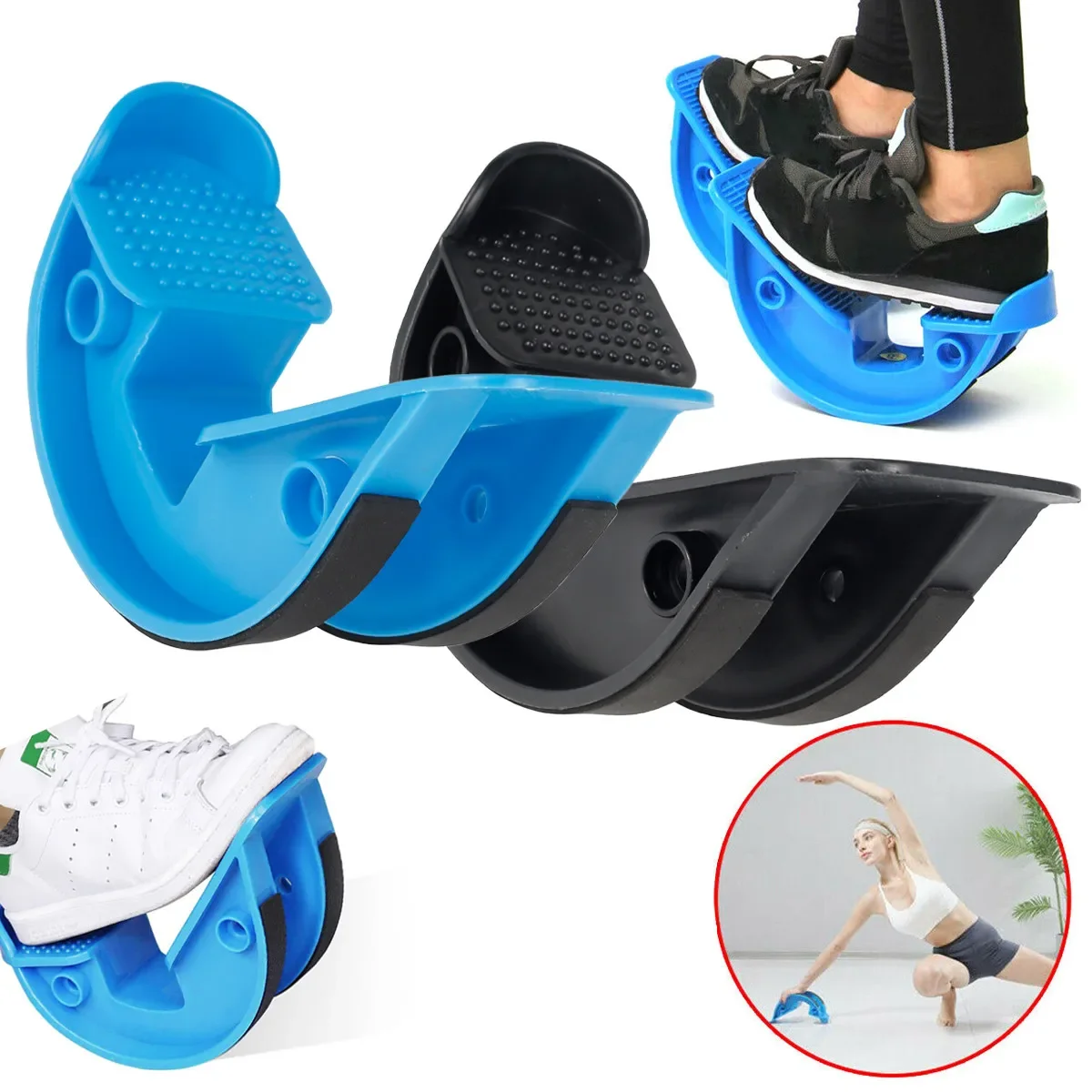 Foot Stretcher Rocker Arm Calf Ankle Stretching Board Stretching Yoga Fitness Yoga Fitness Curved Stretching Tool