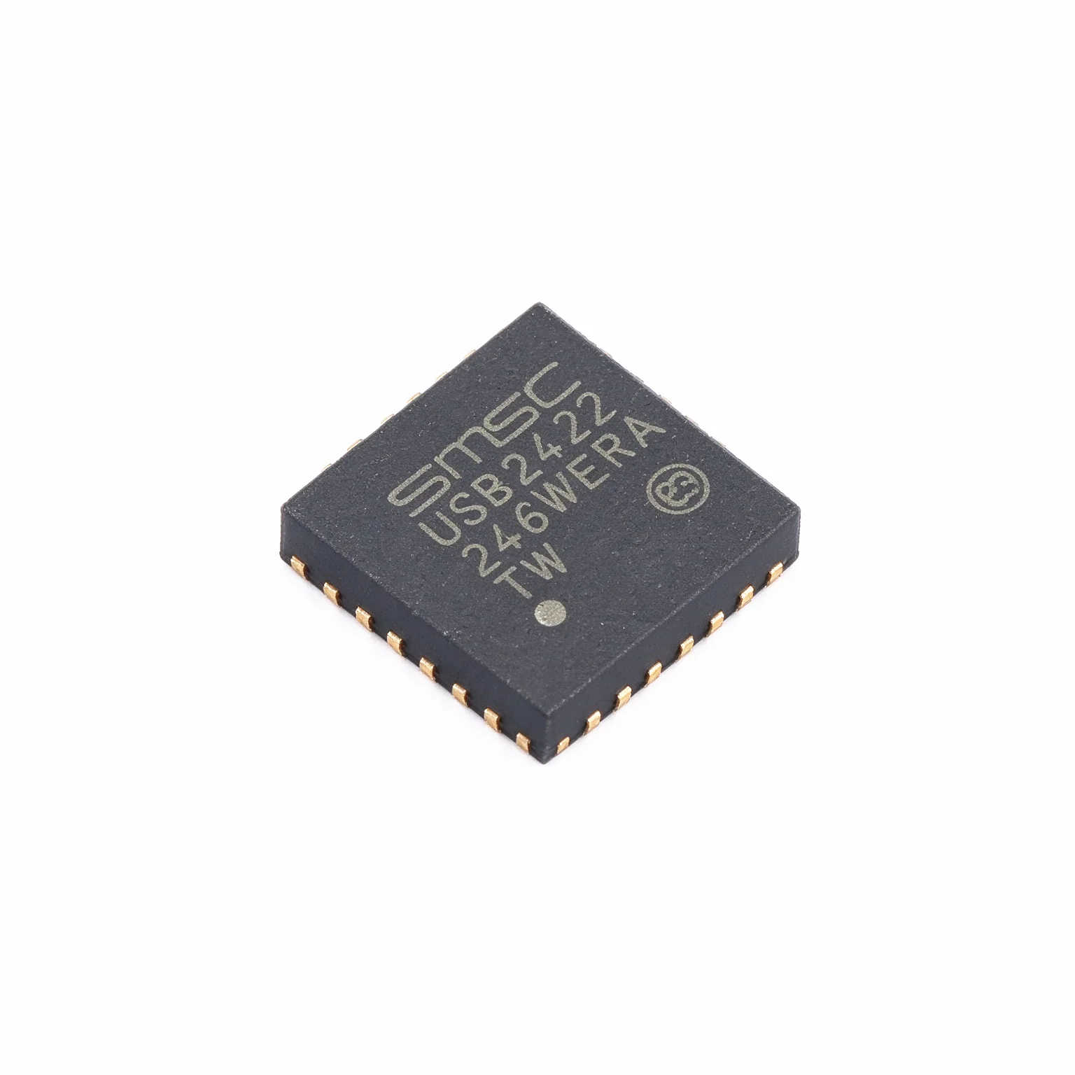 10pcs/Lot USB2422T/MJ QFN-24 MARKING;USB2422 USB Interface IC Low Pin Count 2-Port USB 2.0 Hi-Speed Hub Controller