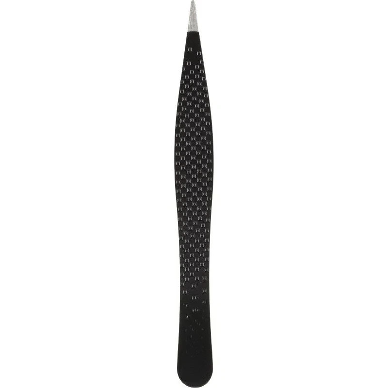 Japonesque Point Tip Tweezer，Stainless Steel， Black
