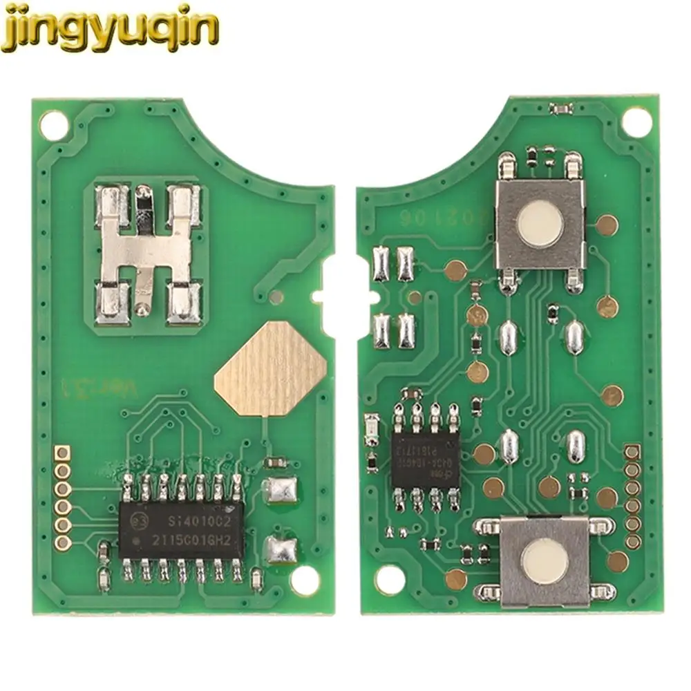 Jingyuqin Remote Car Key PCB Board 433MHz ID48 Chip For Volkswagen VW Beetle Golf Jetta Passat MK4 1J0959753A