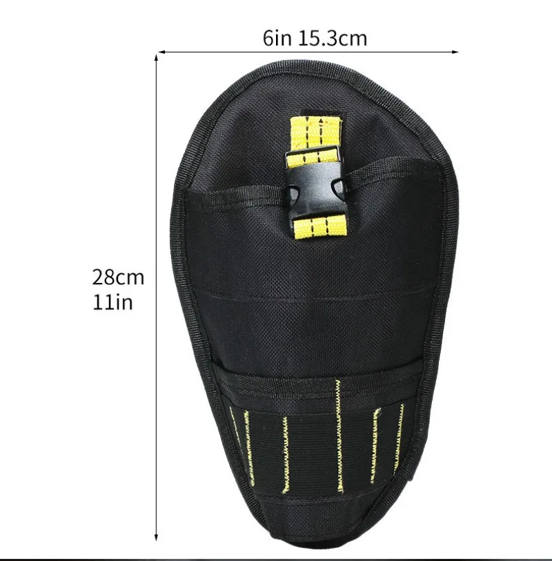 1Pc Oxford Cloth Adjustable Electrician Waist Bag Multifunctional Portable Hardware Drill Repair Tool Storage Pouch