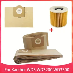 ケルヒャー用防塵フィルターバッグ,交換用,hpaフィルター,集塵機アクセサリー,karcher,wd3,wd3200,wd3300