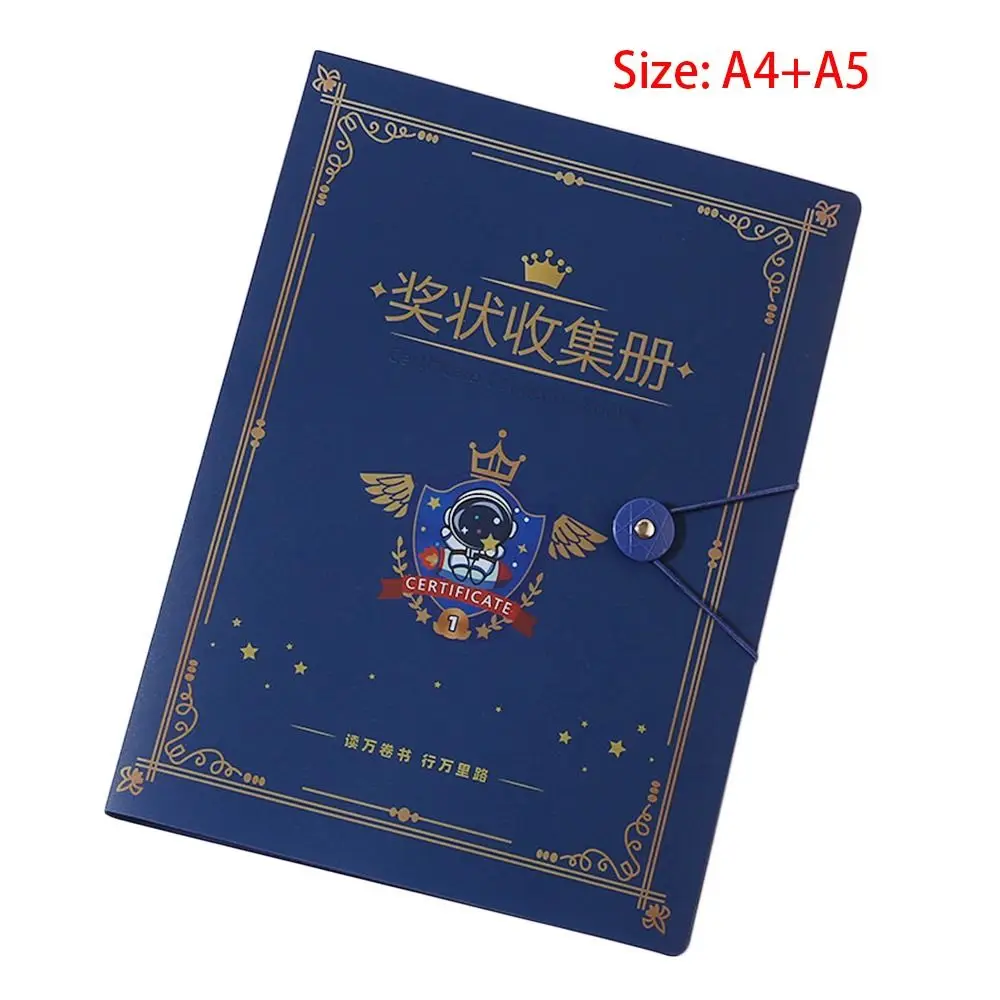 Durable 40 Pages Archives Bag A4+A5 Student Student Certificate Storage Bag PP Large Capacity File Folder