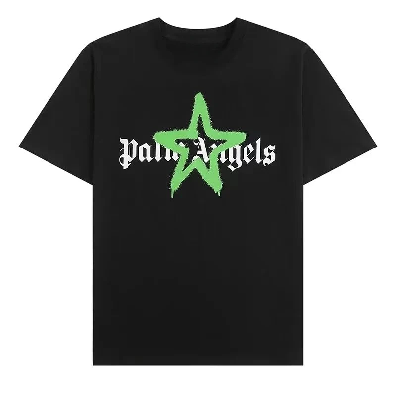 2024 Correct Version PALM Alphabet Printed T-Shirt Palm Angel Trendy Brand Female Versatile Trend Foreign Trade Breathable