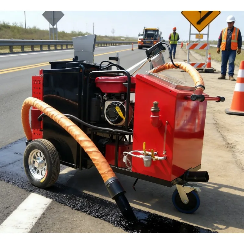 China Factory Small Trailer Crack Sealing Equipment 103L Electric Asphalt Grouting Machine Cheap Price