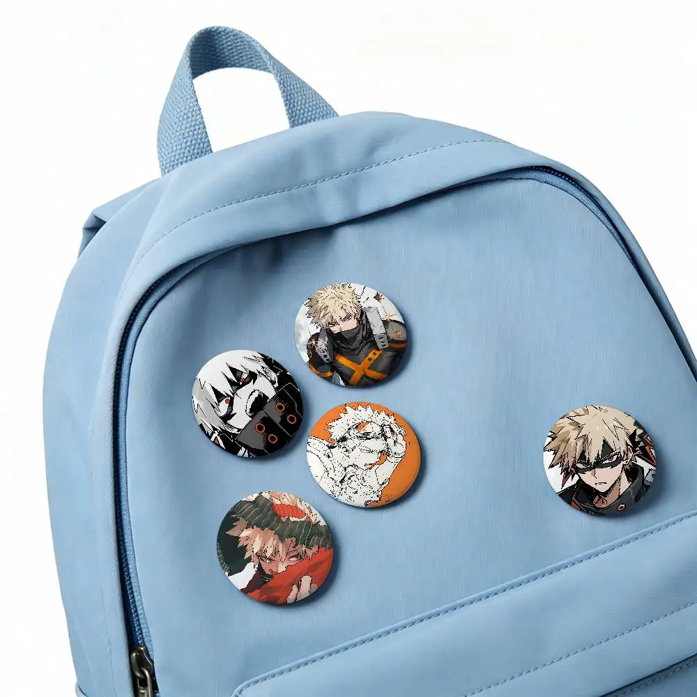 K-Katsuki Bakugos Badge Pins For Friend, Backpack, Clothing, Collectible Accessories, Jewelry Gift