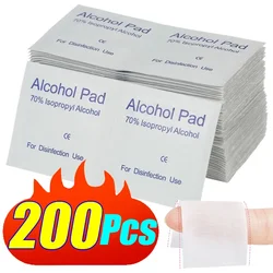 10-200Pcs Disposable Alcohol Pad Disinfection Cotton Car Detailing Wash Care Phone Clean Wiper Screen Glasses Cleaning Cotton