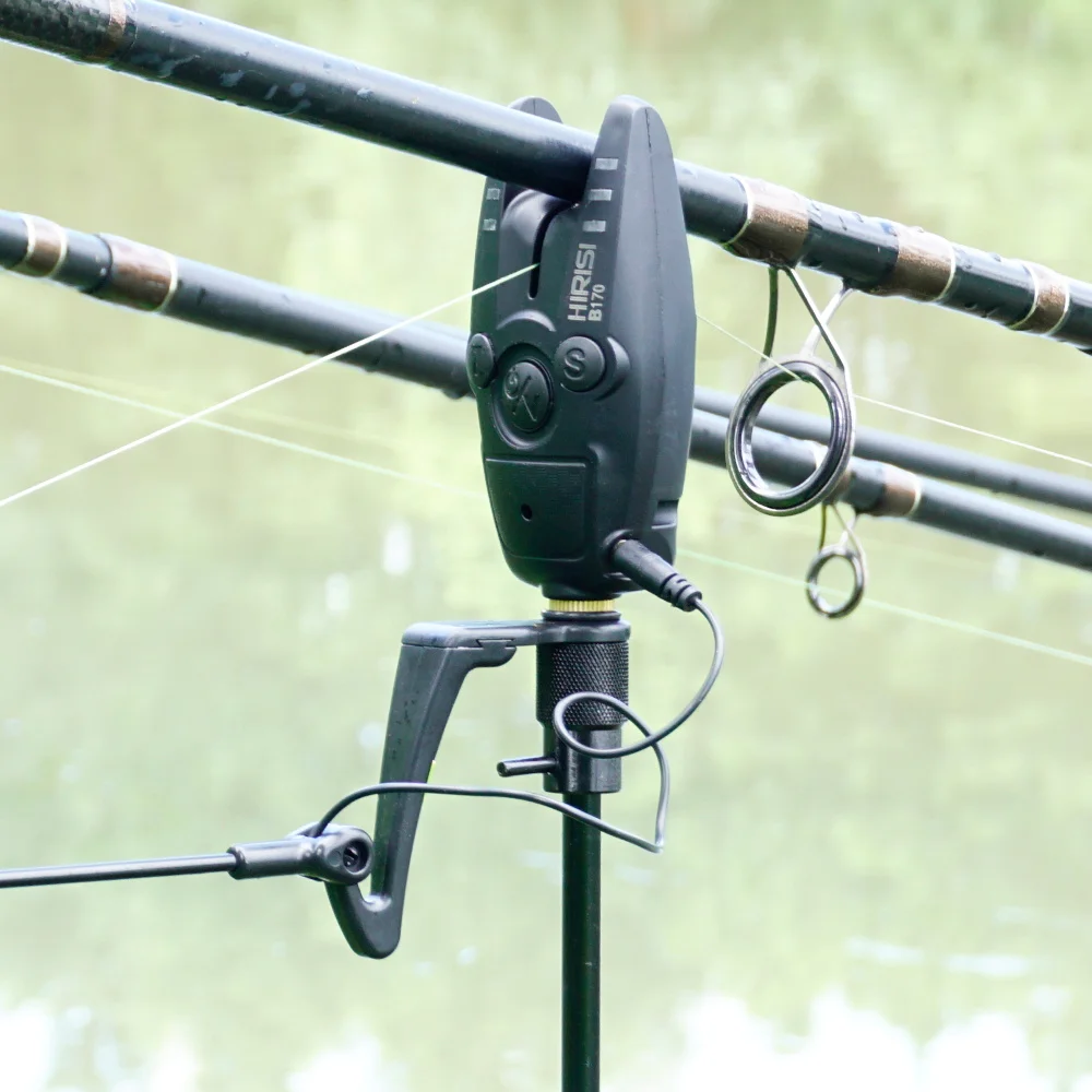 Hirisi Juego carpfishing con tubos portacañas, banksticks y alarma de picada - imagen 5