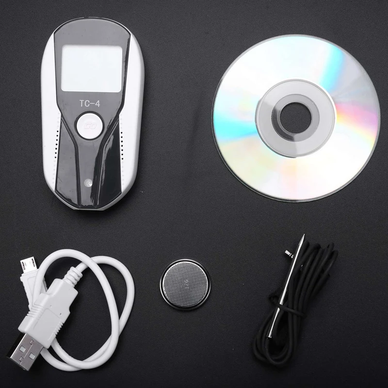 USB Temperature Data Logger TEMP Data Logger Recorder LCD Thermometer Recording Meter With External Temperature Sensor