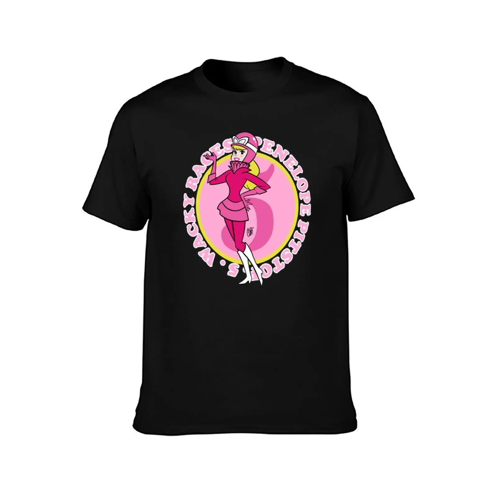 RETRO CARTOON VINTAGE - PENELOPE CASCO - RACING CARS - D1 T-Shirt Sun Protective Outdoor Tee Top T-Shirt