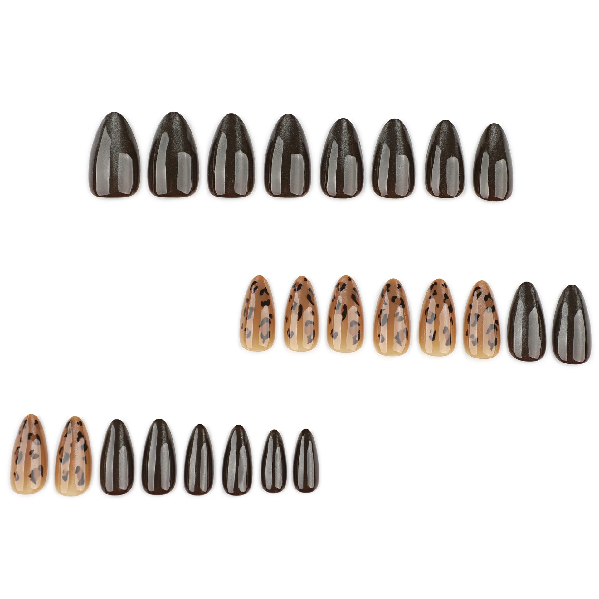 Holographic Press on False Nails Artificial Nail Tips Color Shifting Surface for Ladies Music Festival Night Party Home Diy Nail
