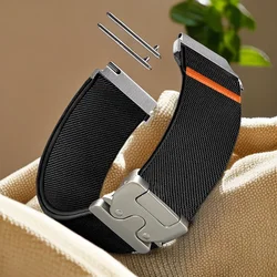 20/22mm Parachute Buckle Nylon Elastic Loop for Samsung Wath 7/6/5/4 Band For Garmin Watch/Huawei Watch/Amazfit Watch Band