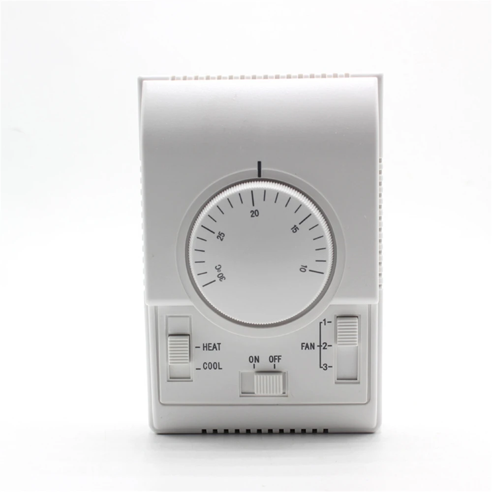 1pc Heating /Cooling 2-way Central Air Conditioner 10~30° Thermostat Temp Controller Mechanical Knob Thermostat Switch