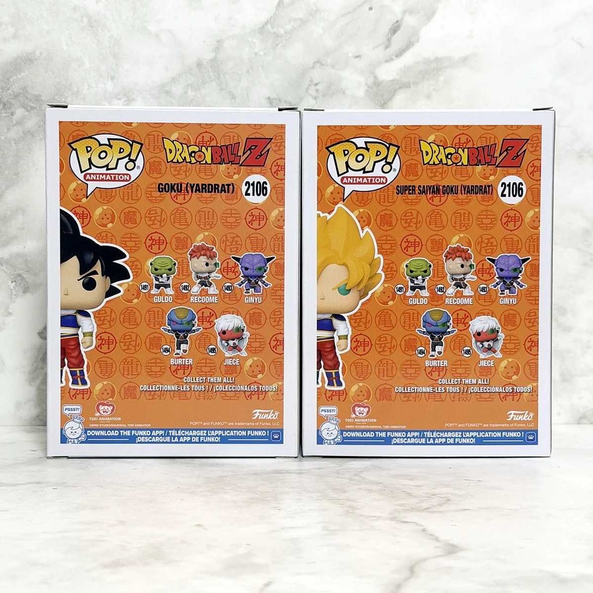 Dragon Ball Goku (Yardrat) Figure Glow Chase #2106 Funko Pop Official Authentic Collectible Limited Edition Figures Fans Toy Gif - view 2