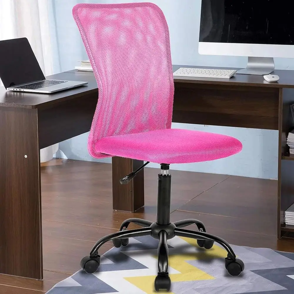 

Home Oice Chair, Back Mesh Computer Desk Chair, Height Adjustable Small Task Chairs, No Armrest Rolling Swivel Chair or Boys Gir