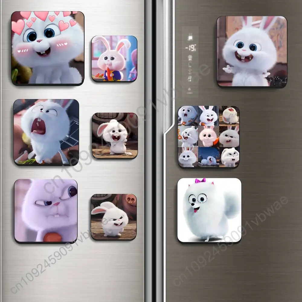 

cute white Snowball Secret Life of Pets Best-Selling Strong Magnetic Fridge Magnets Adhesive to Metal Surfaces Leaves No Residue