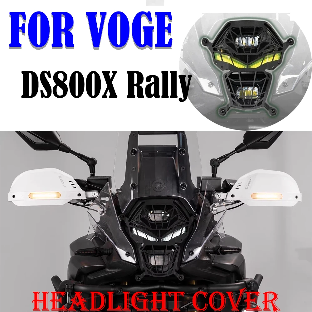 New For VOGE DS800X DS800 Rally Motorcycle Headlight Guard 2025-2026 Stainless Steel Headlight Grille Cover Modified Accessories
