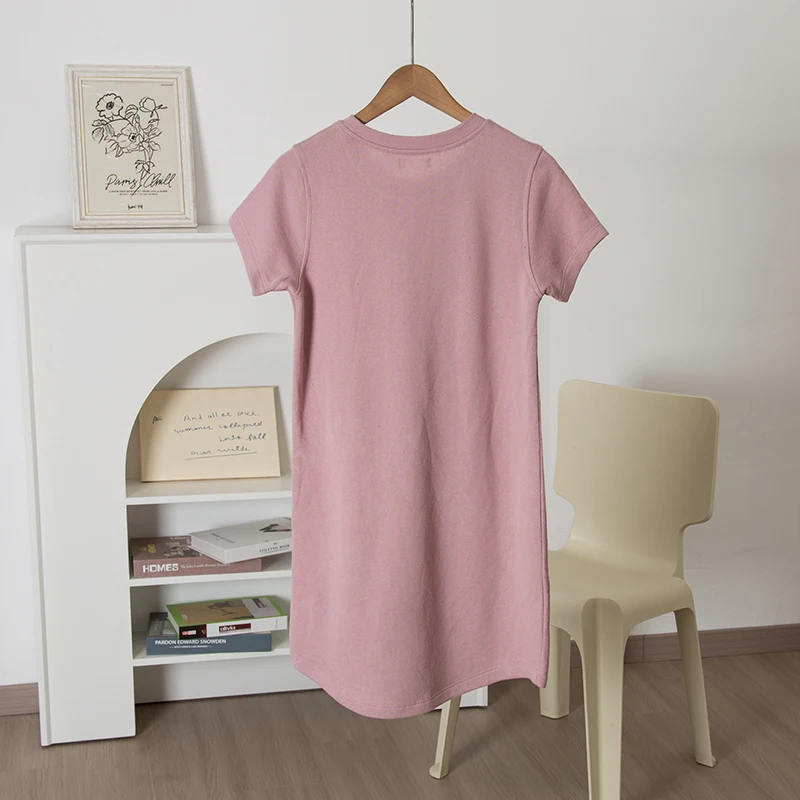 T-shirt en coton absorbant la sueur respirant Dr femme ample ort Sve rond Ne vêtements de maison Spwear décontracté été Dr